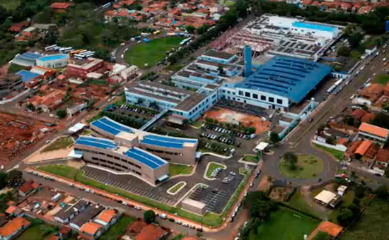 Vista aérea do Hospital de Câncer de Barretos